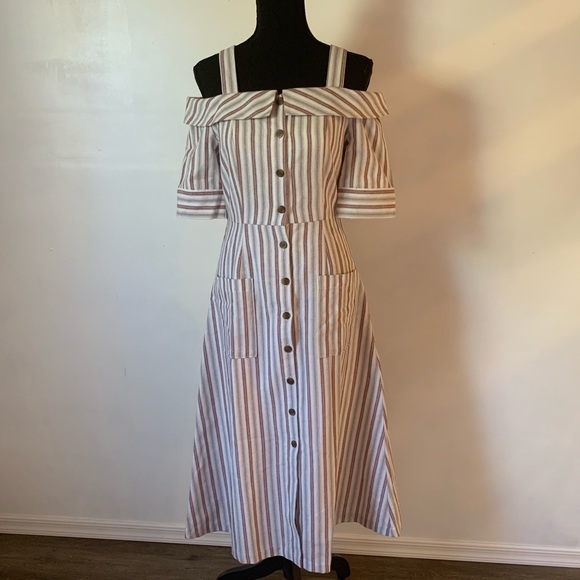 NWT Romeo+Juliet Couture Cold Shoulder Midi Dress - Picture 2 of 9